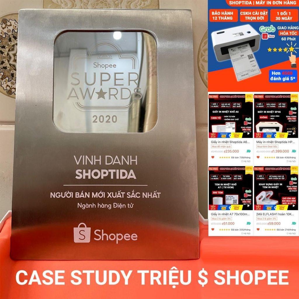 Case Shoptida 1 năm đạt doanh số 1 triệu $ bán Shopee A-Z 