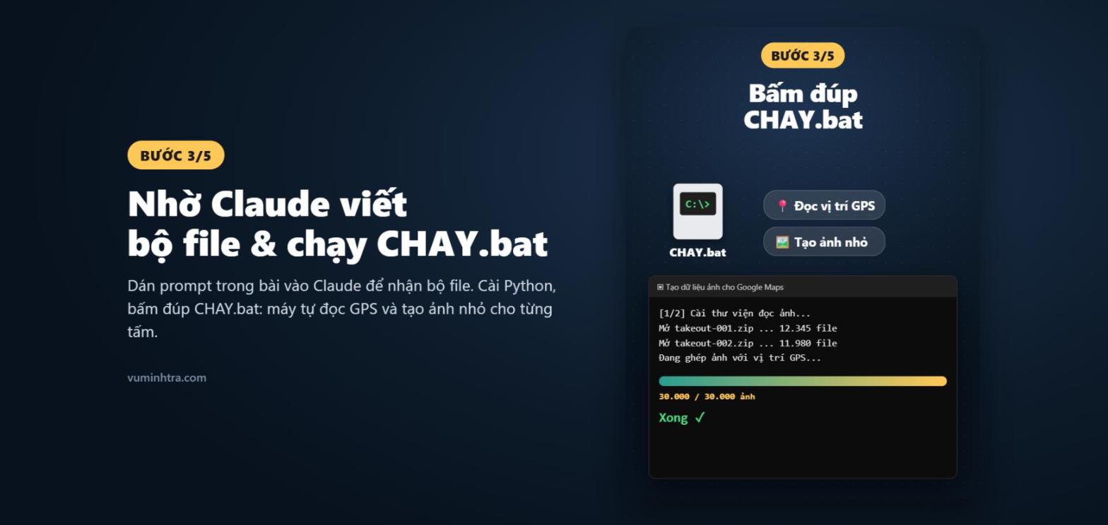 Bước 3: nhờ Claude viết bộ file và chạy CHAY.bat