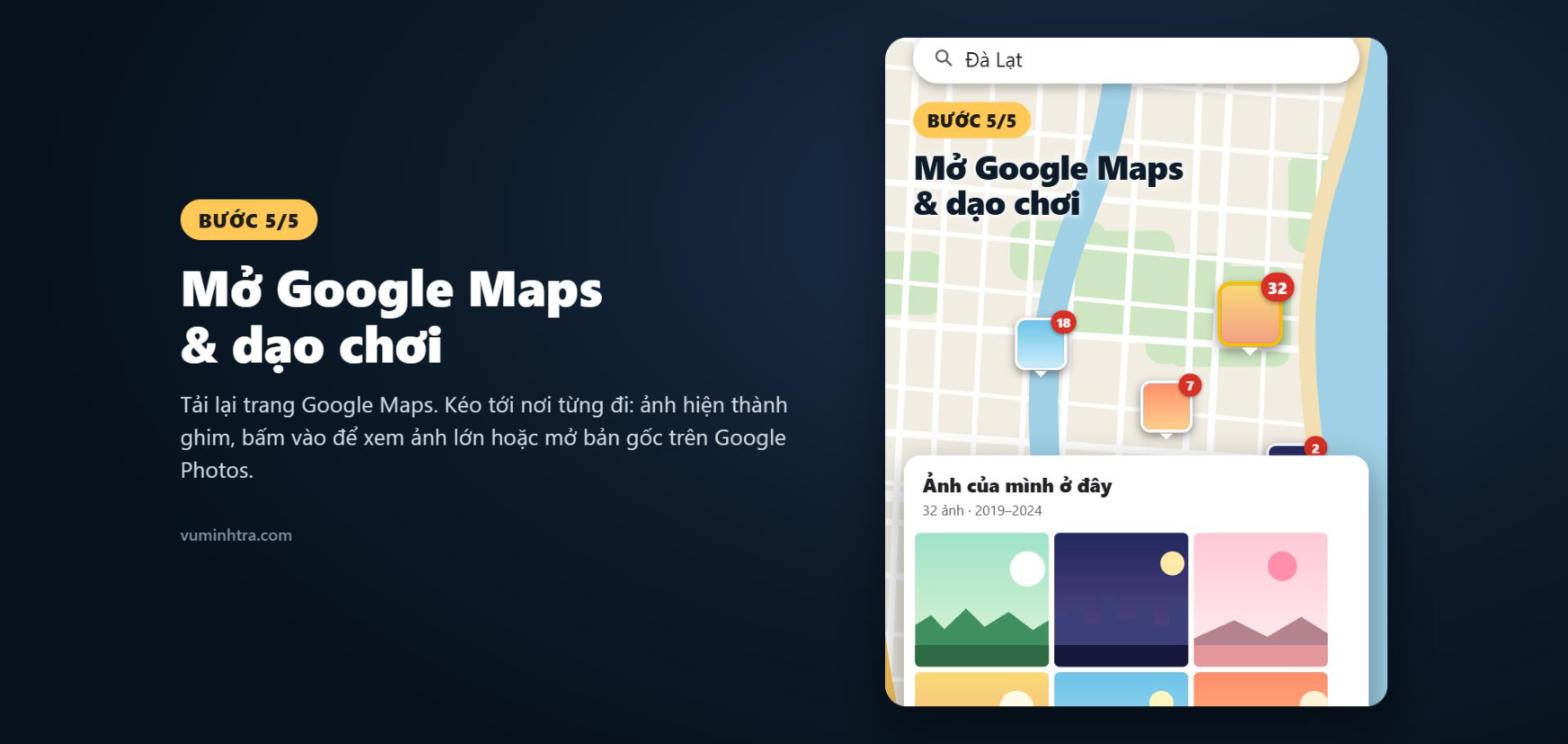 Bước 5: mở Google Maps xem lại ảnh